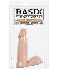 Basix Rubber Works 6" Dong - Flesh