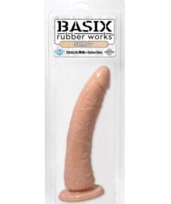 Basix Rubber Works 7" Slim Dong - Flesh