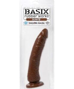 Basix Rubber Works 7" Slim Dong - Brown