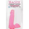 Basix Rubber Works 6" Dong w/Suction Cup - Pink