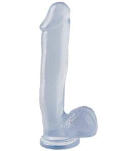 Basix Rubber Works 12" Dong w/Suction Cup - Clear