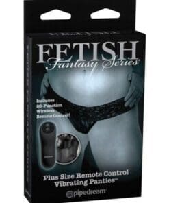 Fetish Fantasy Limited Edition Remote Control Vibrating Panties - Plus Size