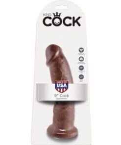 King Cock 9" Cock - Brown