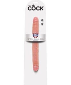 King Cock 12" Slim Double - Flesh