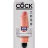 King Cock  6" Vibrating Stiffy - Flesh