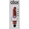 King Cock  7" Vibrating Stiffy - Brown