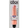 King Cock  8" Vibrating Stiffy - Flesh