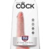 King Cock 6" Cock w/Balls - Flesh