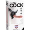 King Cock Strap On Harness w/8" Cock - Flesh