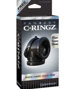 Fantasy C-Ringz Rock Hard Cock Pipe - Black