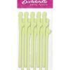 Bachelorette Party Favors Dicky Sipping Straws - Glow in the Dark Pack of 10