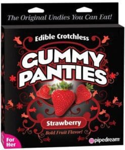 Edible Crotchless Gummy Panty - Strawberry