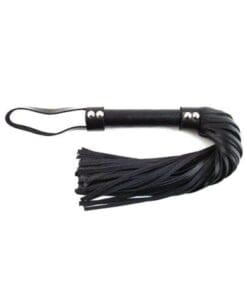 Rouge Short Leather Flogger - Black