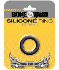 Boneyard 1.2" Silicone Ring - Black