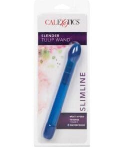 6.5" Slender Tulip Wand - Cobalt