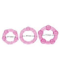 Silicone Island Rings - Pink