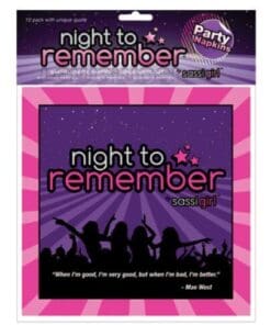 Night to Remember Standard 6.5" Napkins - Pack of 10 by sassigirl