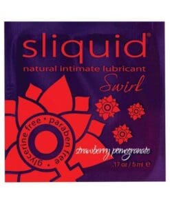 Sliquid Swirl Lubricant Pillow - .17 oz Strawberry Pomegranate