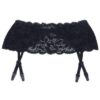 Stretch Lace Garter Belt w/Adjustable Garters Black O/S