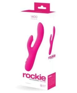 VeDO Rockie Rechargeable Dual Vibe - Foxy Pink