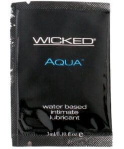 Wicked Sensual Care Aqua Waterbased Lubricant - .1 oz Fragrance Free