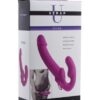 Strap U Vibrating Strapless Silicone Strap on Dildo - Pink