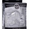 Master Series Detained 2.0 Restrictive Chastity Cage w/Nubs - Clear