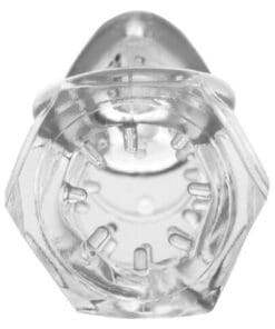 Master Series Detained 2.0 Restrictive Chastity Cage w/Nubs - Clear