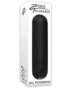 Zero Tolerance All Powerful Rechargeable Bullet - Black