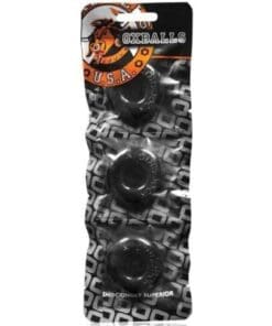 Oxballs Ringer Donut 1 - Black Pack of 3