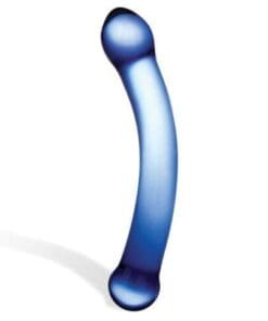 Glas 6" Curved G-Spot Glass Dildo