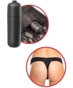 Fetish Fantasy Series Hanky Spank Me Vibrating Panties - Black