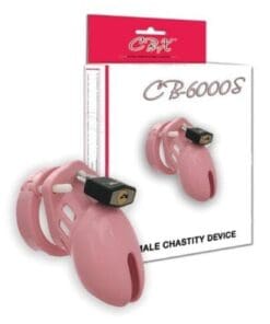 CB-6000 2 1/2" Cock Cage & Lock Set - Pink