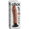 King Cock 8" Vibrating Cock - Tan