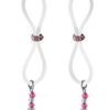 Bijoux de Nip Nipple Halos Pink Gem Slider - Pink/Clear