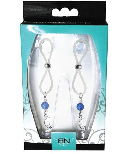 Bijoux de Nip Nipple Halos Moon & Star Charm - Blue/Clear