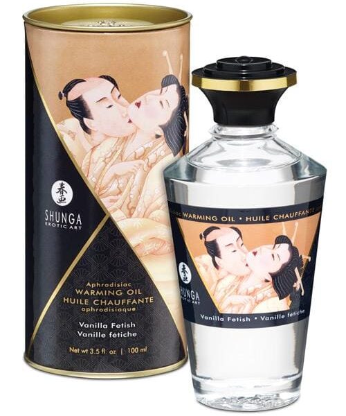 Shunga Warming Oil - 3.5 oz Vanilla Fetish