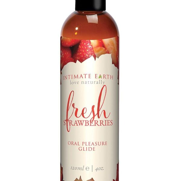 Intimate Earth Natural Flavors Glide - 120 ml Fresh Strawberries