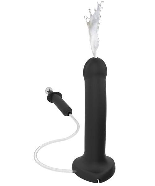 Strap On Me Silicone Cum Dildo - Black