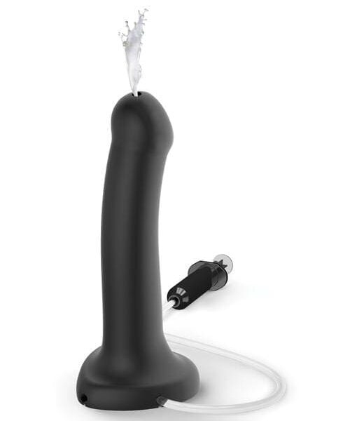 Strap On Me Silicone Cum Dildo - Black