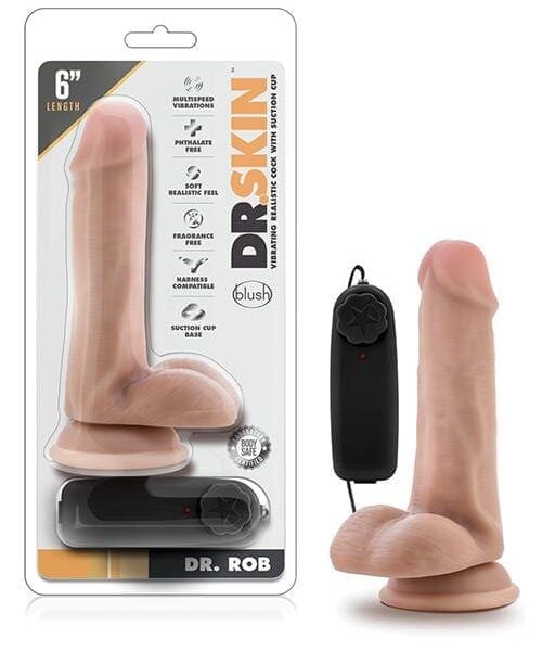 Blush Dr. Skin Dr. Rob 6" Cock w/Suction Cup - Vanilla