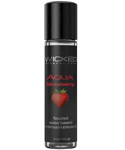 Wicked Sensual Care Aqua Waterbased Lubricant - 1 oz Strawberry