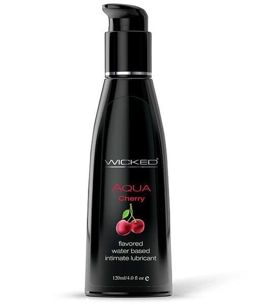 Wicked Sensual Care Aqua Waterbased Lubricant - 4 oz Cherry