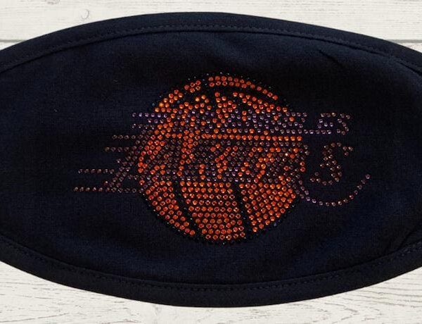 Rhinestone Lakers Inspired Black Cotton Cover