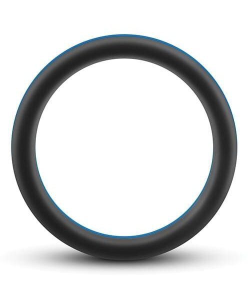 Blush Performance Silicone Go Pro Cock Ring - Black/Blue