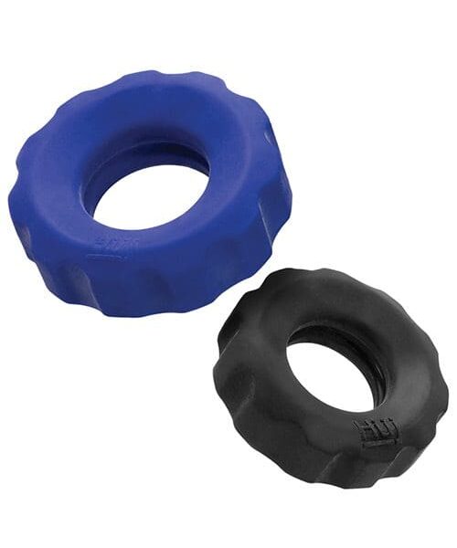 Hunky Junk Cog Ring 2 Size Double Pack - Cobalt & Tar Pack of 2