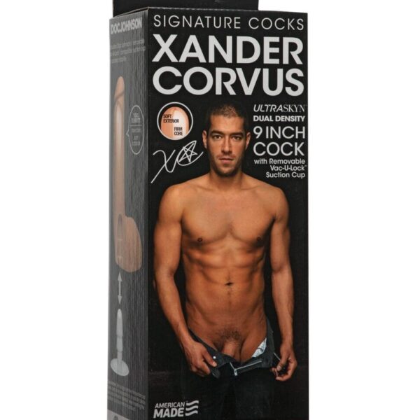 Signature Cocks ULTRASKYN 9" Cock w/Removeable Vac-U-Lock Suction Cup - Xander Corvus