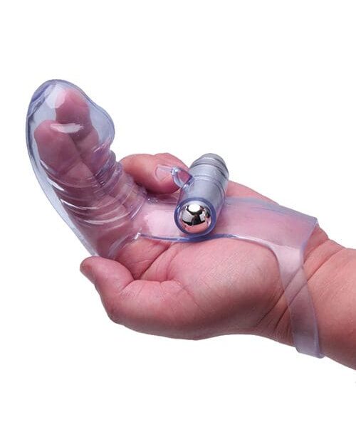 The 9's Vibrofinger Phallic Finger Massager - Purple