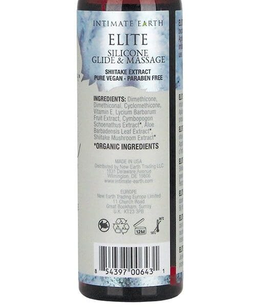 Intimate Earth Elite Velvet Touch Silicone Glide & Massage Oil - 120ml