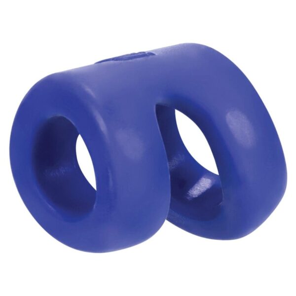 Hunky Junk Connect Cock Ring w/Balltugger - Cobalt